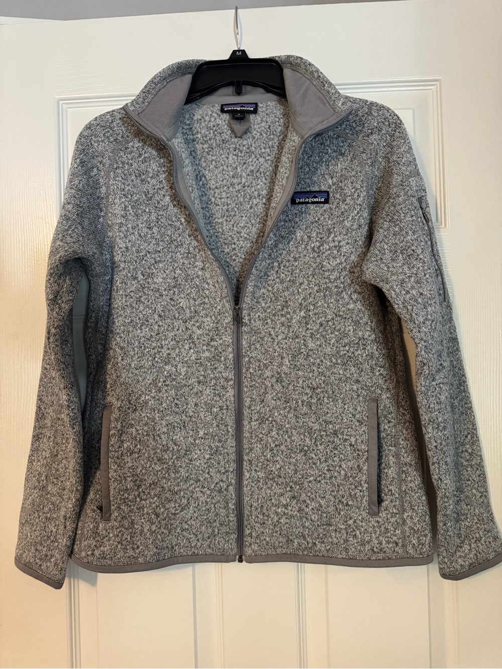 Patagonia Womens Better Sweater Full Zip Fleece Jacket Gray Size M Heather Gray